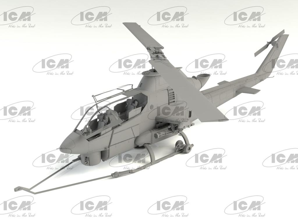 ICM Maßstab US Army Cobra mit Vietnamkrieg US Helikopterpilot Plastikmodellbausatz 32062 1/32 AH-1G