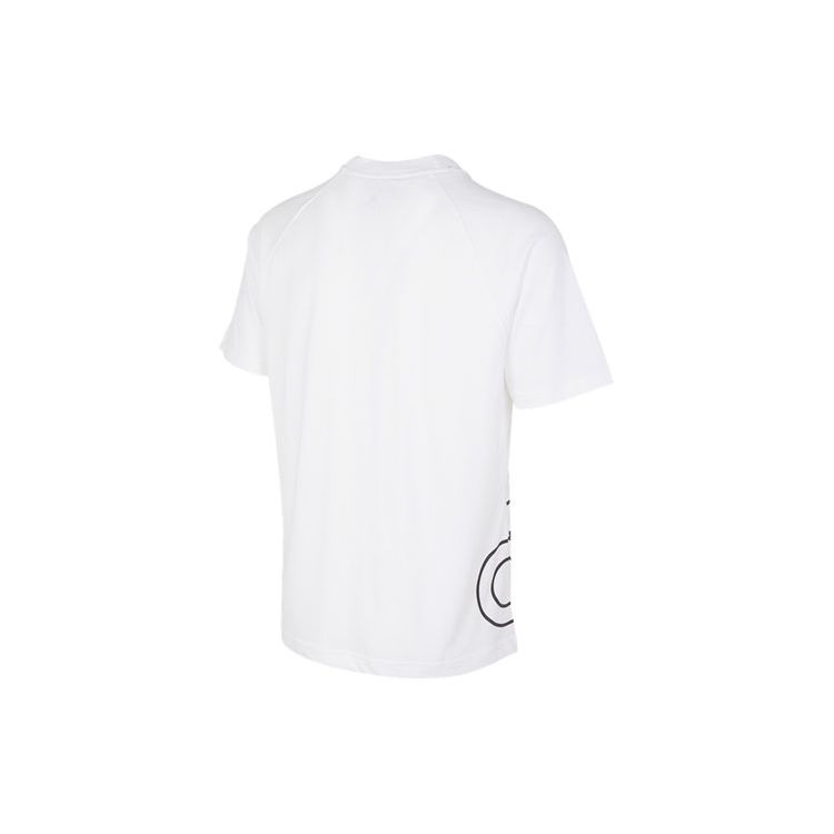 Adidas Big Logo Print Casual Sports Short Sleeve T-Shirt Unisex Tops White H60664