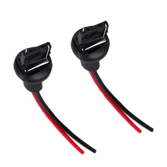 1 Pair 7440 T20 Wiring Harness Heat Resistance Multifunctional Plastic Socket Connector Wiring Harness for Headlight