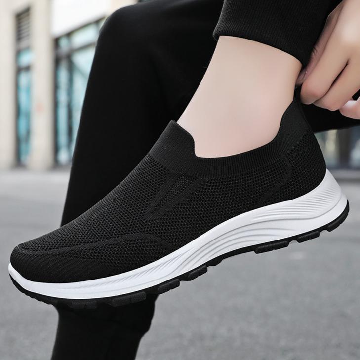 Lightweight Women's Breathable Mesh Sneakers, Casual Slip On Plus Size Outdoor Walking Shoes