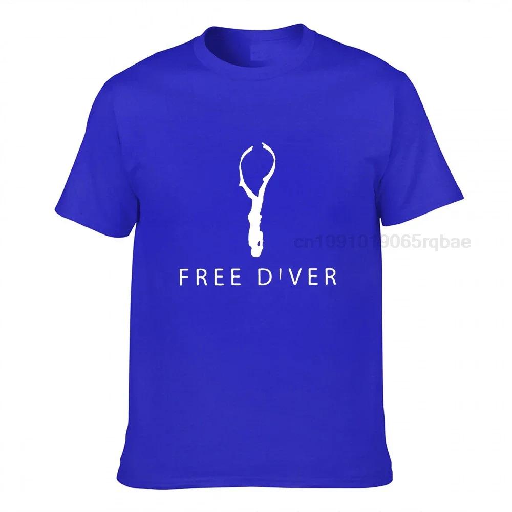 Free Diver Tshirts Unisex Divin Scuba Water Sports Casual Cotton Tee Shirt Crew Neck Classic Short Sleeve T Shirt Graphic Clothes