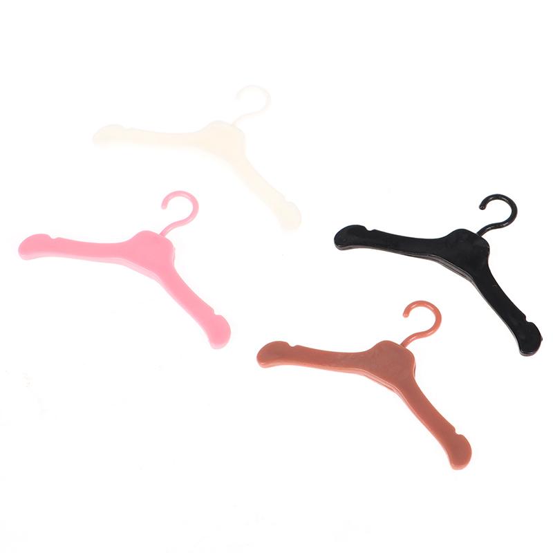 10ks Krásná ramínka Mini Roztomilý šatník Šaty Kabát Oblečení Plastové doplňky