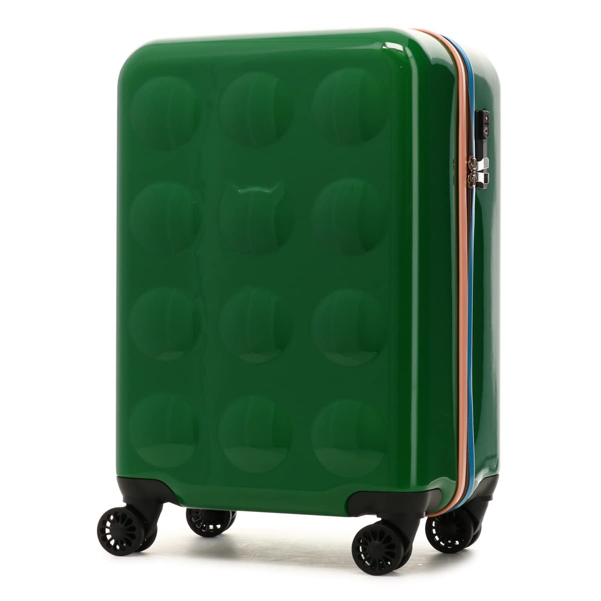 

Carry Suitcase 32L 53cm Cat New Cat Dot Carry 4260 CARRY Hard Carry Travel Lightweight 360 Degree Swivel Caster Cat Cat Green [Tsumori Chisato] 3.2kg