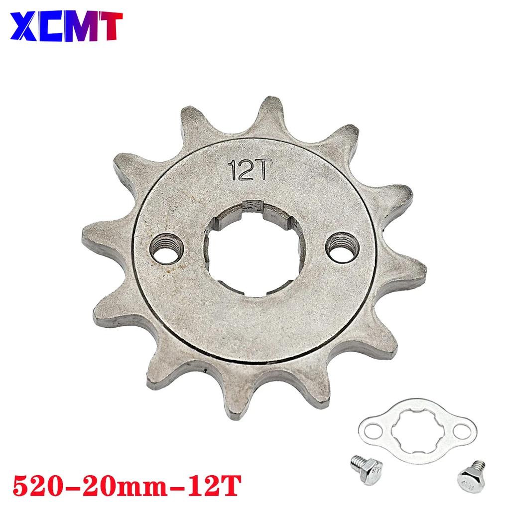 520 10t 11T 12T 13T 14T 15T 16T 17T 18T 19T 20T Zahn 20mm Innendurchmesser Frontmotor Ritzel passend für Pit Bike ATV Motorradteil