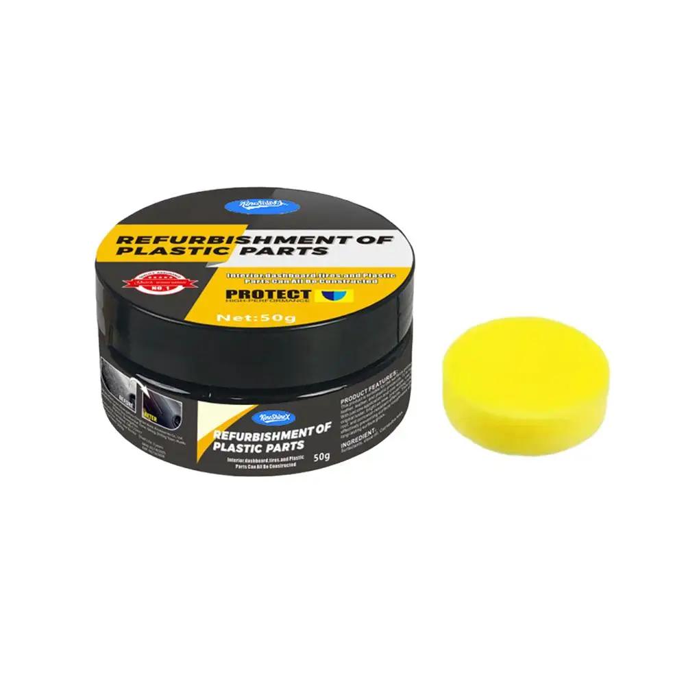 Automotive Plastic Repair Agent-interior And Plastic Polishing Wax, Scratch Repair Anti-aging Cream, Suitable For Tires Q0I7