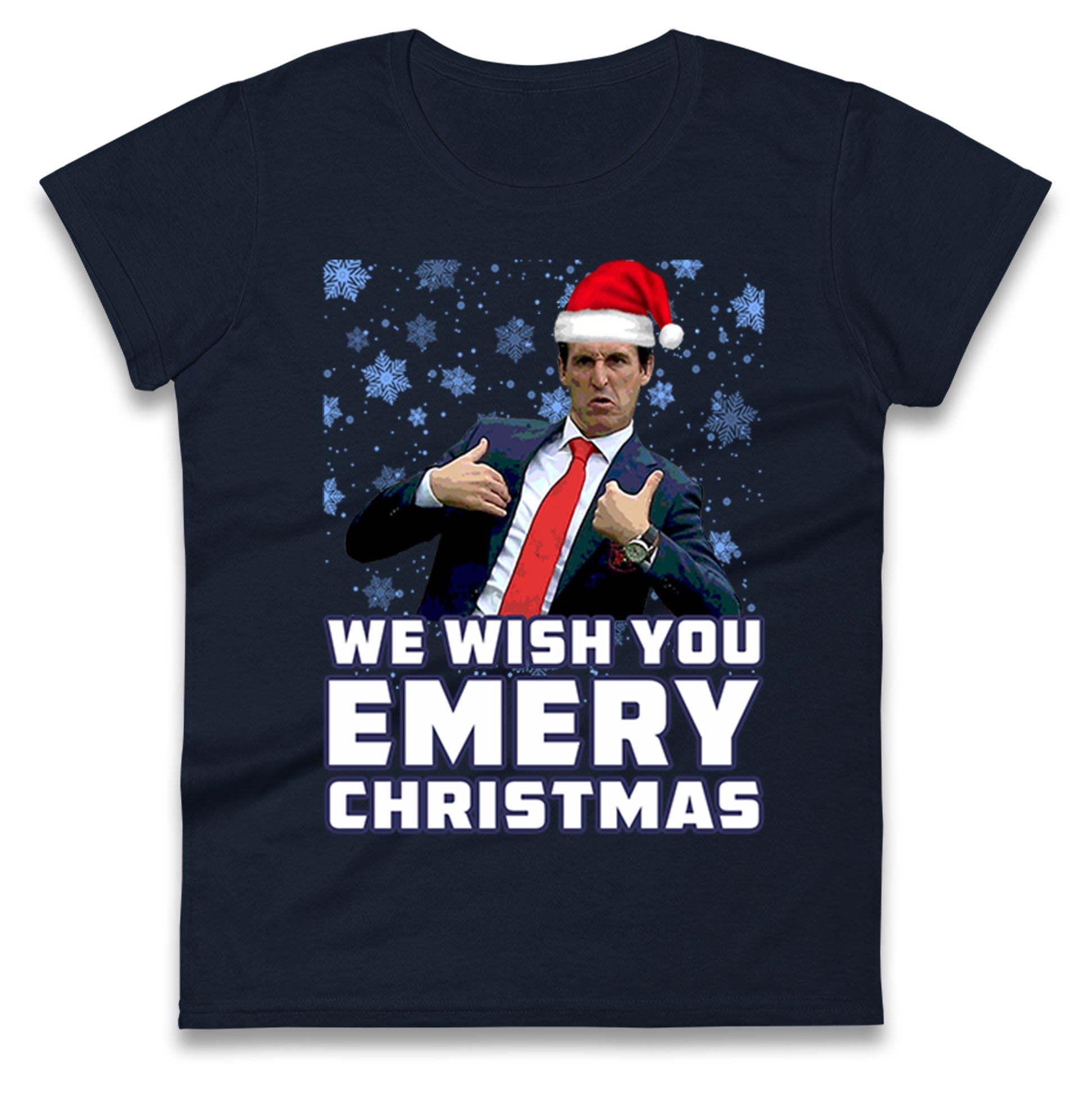 We Wish You Emery Christmas Womens T Shirt Mens Tops Tees Unisex L