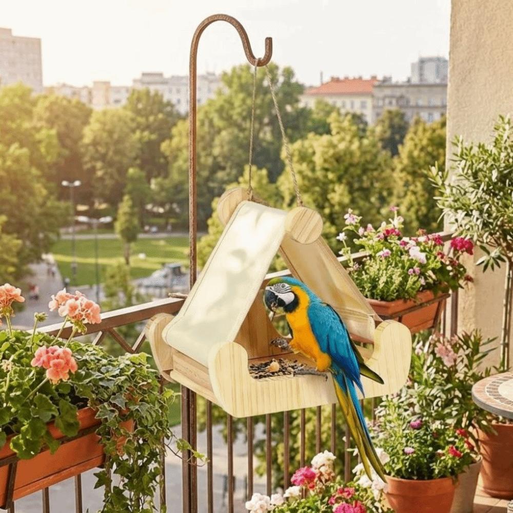 Bite Resistant Parrot Sleeping Swing Hanging Bird Feeding Station Ventilation Parrot House  Garden