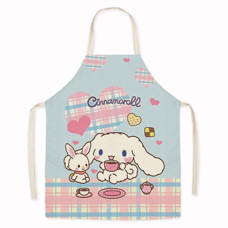 Cartoon Dog Sleeveless Anti-Fouling Apron for Home, Kitchen, Cooking, Baking, and Cleaning