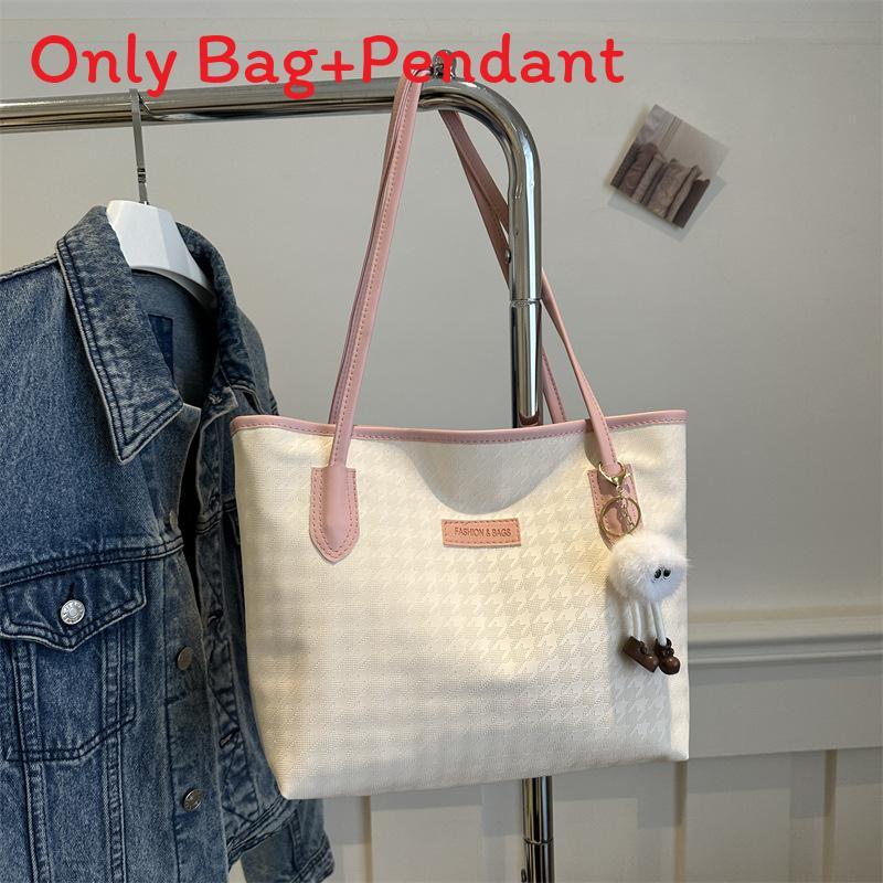 Fashion Student Bag Large Capacity Pu Shoulder Bag With Zipper Closure For School And Work