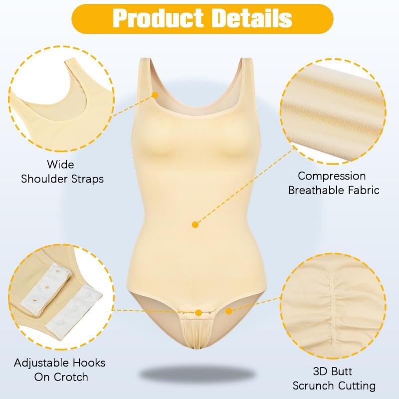 Body sculptant respirant pour femme, haute élasticité, à bretelles fines, amincissant la taille, doux, loungewear