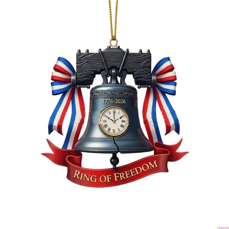 Commemorative 250 Years American Anniversary Bell Ornament Party Supplies Decoration for Commemorating History