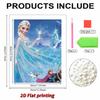 Frozen Elsa & Friends Pearl-Inlaid Frameless Art | Handmade Pearl Craft, Ice Castle Theme, for Frozen Dreamy Home Decor & Gift Option
