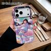 Phone Case: 2D flat Samsung Galaxy A34 A35 M05 M06 S20 S22 S21 FE Plus 5G protective case, space girl, perfect Christmas and Halloween holiday gift