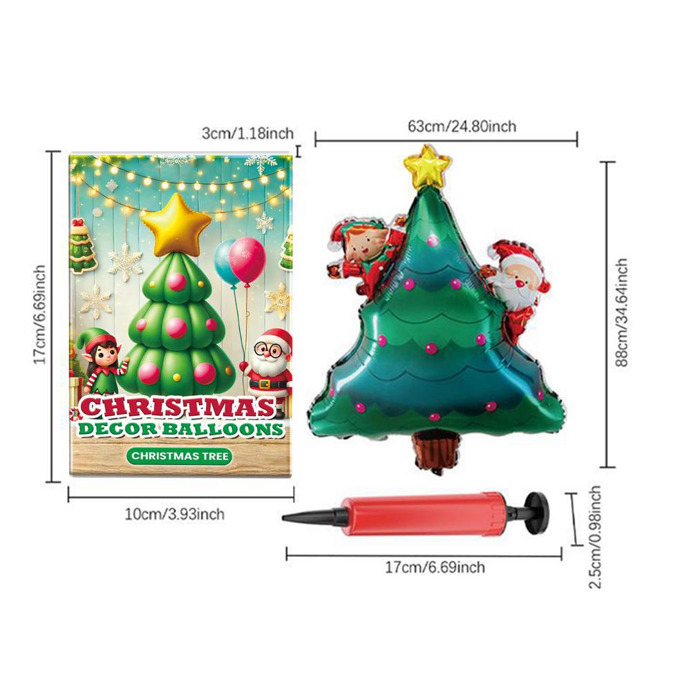 

Santa Balloon Christmas Decorations Balloons Santa Claus Reindeer Christmas Tree Foil Balloons For Christmas Party Supplies With 10inch