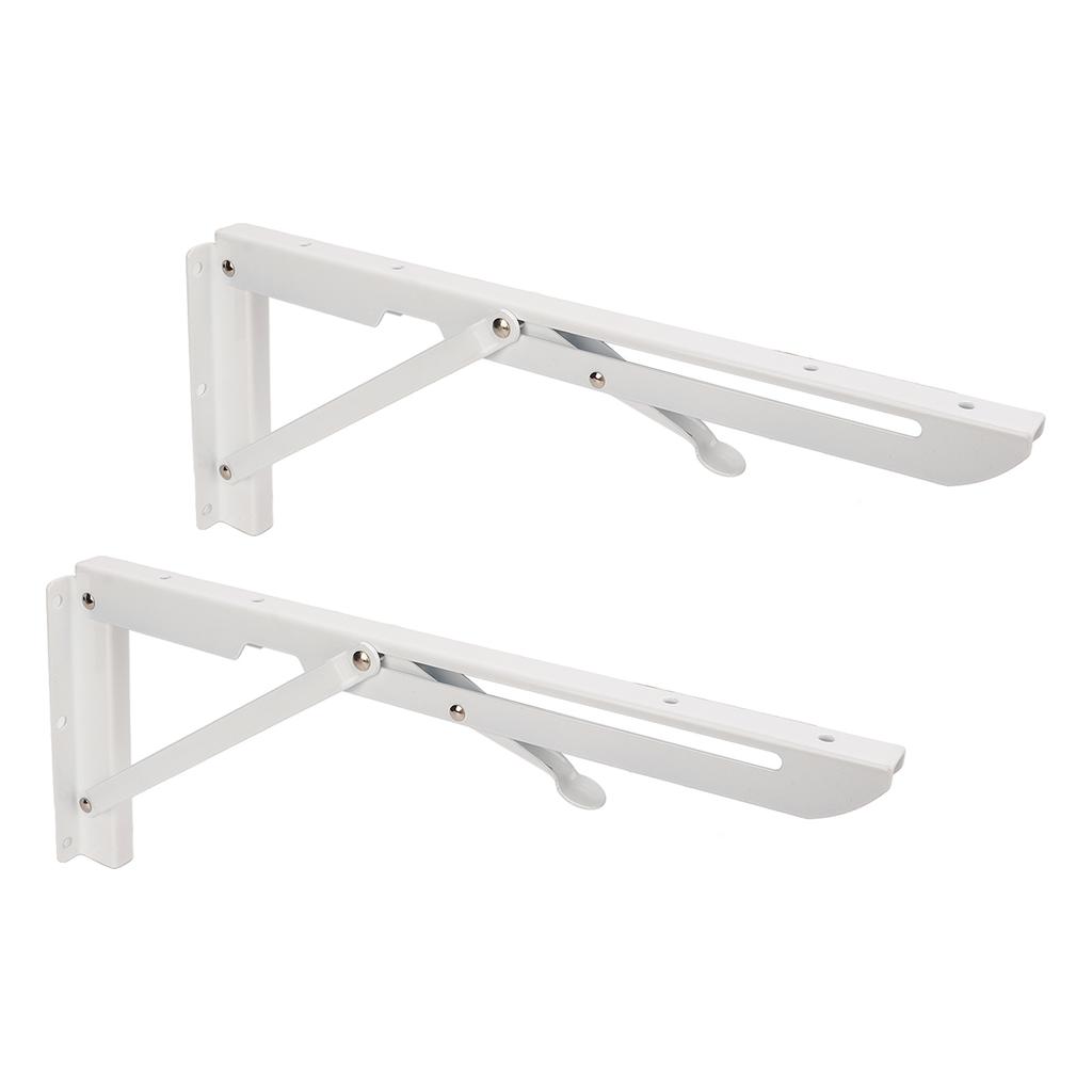 2pcs Folding Table Bracket Wall Mounted Collapsible Shelf Bracket 34cm 13.39in for RV Boat