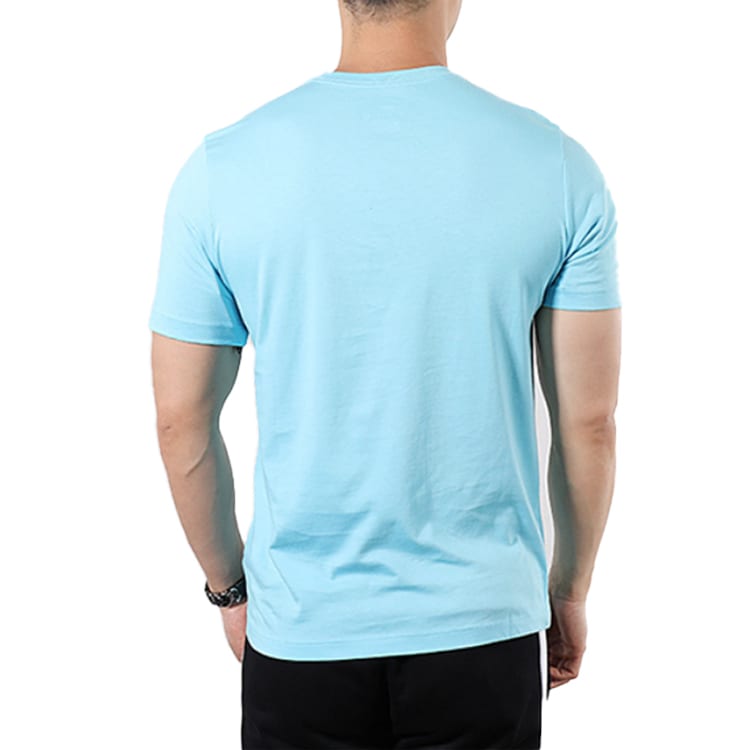 Nike T Shirts Men's Blue Crew Neck Moderate Straight Fit BQ0703-486
