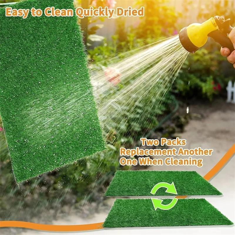 Pet Simulation Grass Mat Washable Dog Toilet Training Turf Pad Indoor Outdoor Pee Area Rest Play Ground Floor Mat Accessories