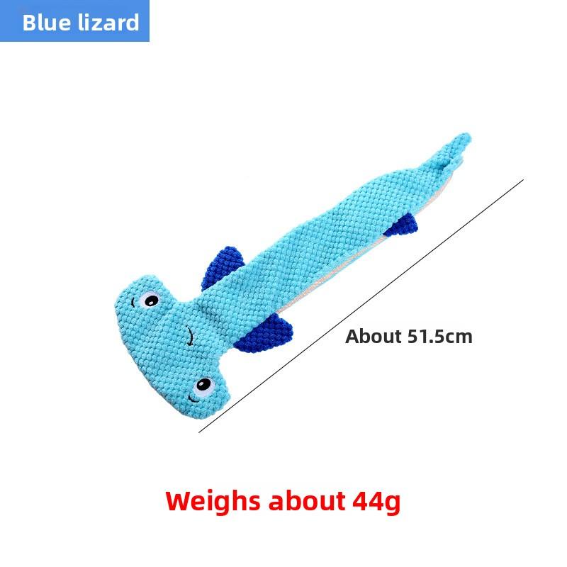 No Stuffing Crocodile Squeaky Dog Chew Toy Corn Fleece Teething Bite‑Resistant Play Toy for Small Medium Dogs Relieve Boredom