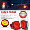 Trailer Lights Amber Side Marker Lights Daytime Running Light 12V Universally for Truck Boats Brake Light