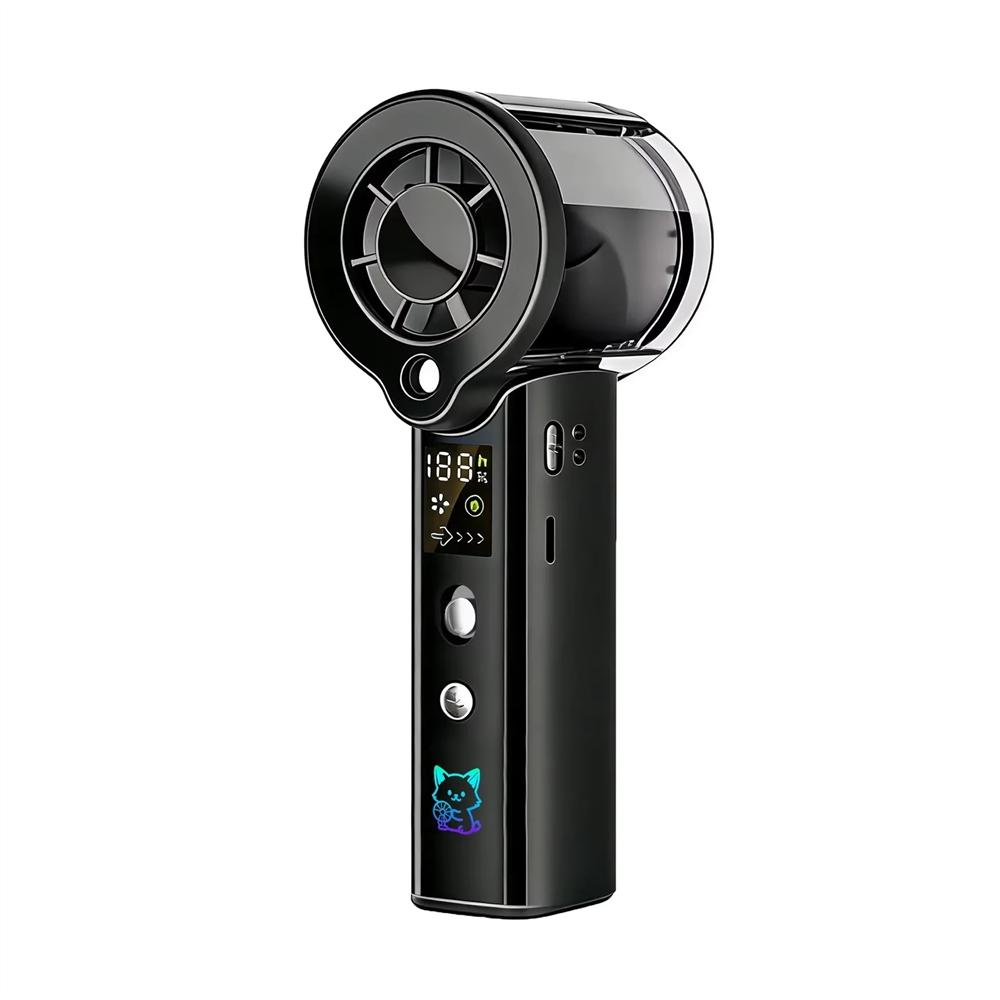 Cool Laser Graffiti Portable 3000mAh Water Replenishing Spray Fan Rechargeable Handheld 100 Speed for Home Outdoor