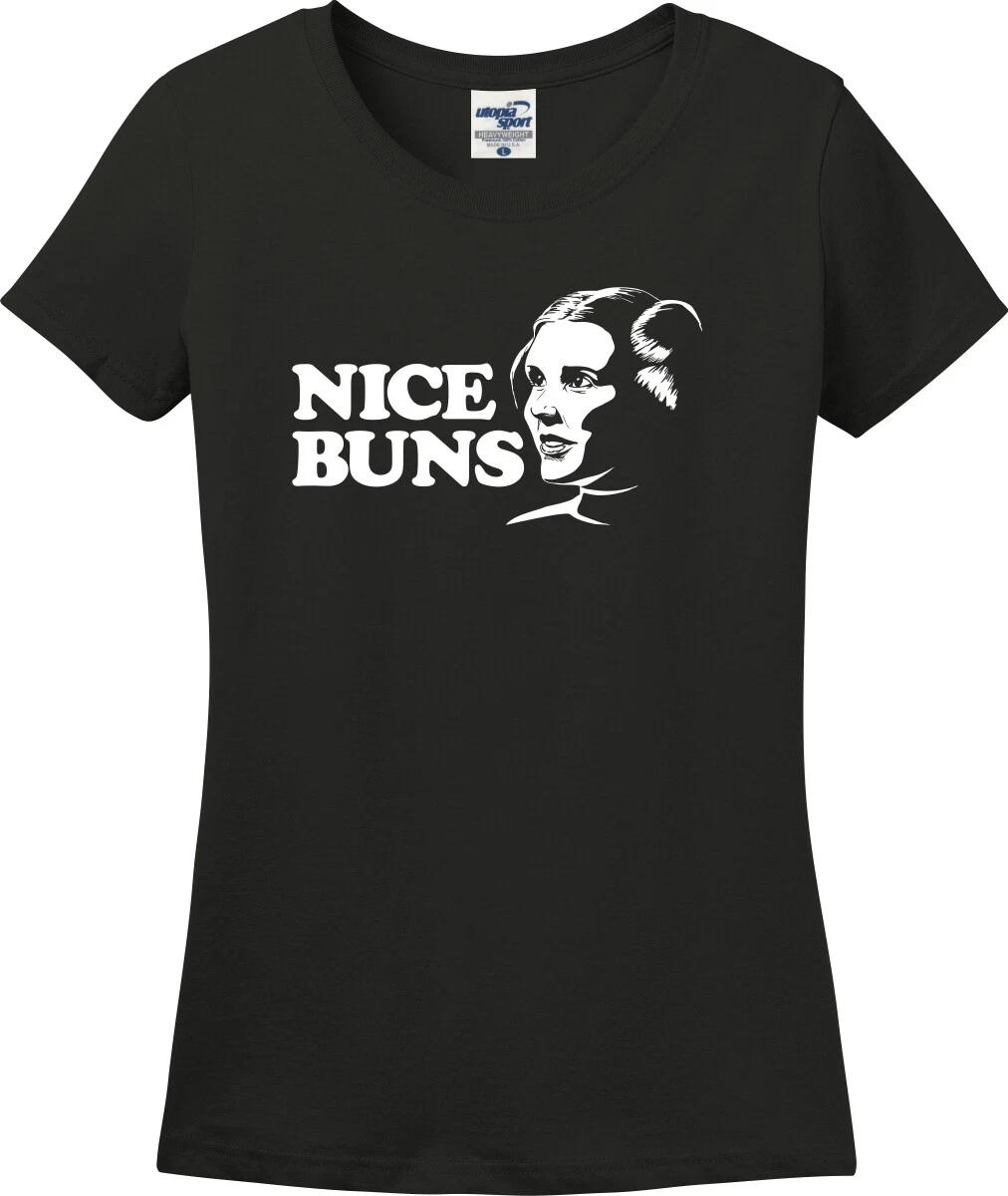 Nice Buns Funny Missy Fit Ladies T-Shirt (S-3X) XXXXL