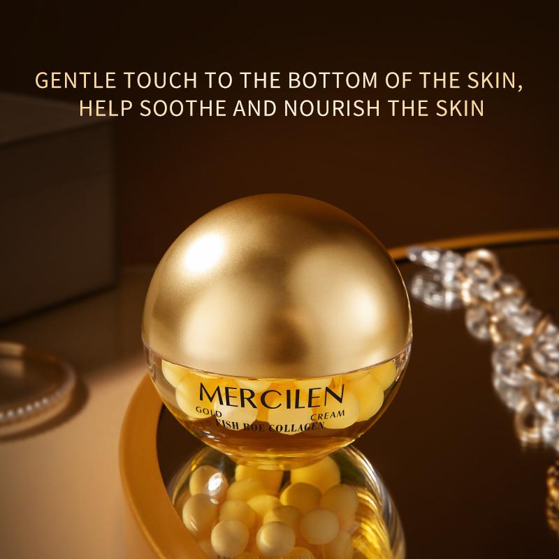 MERCILEN Caviar Collagen Gold Anti-Falten Creme Feuchtigkeitsspendende, Feuchtigkeitsspendende und Straffende Haut Gold Pillen Verbesserte Version Anti-Falten Creme