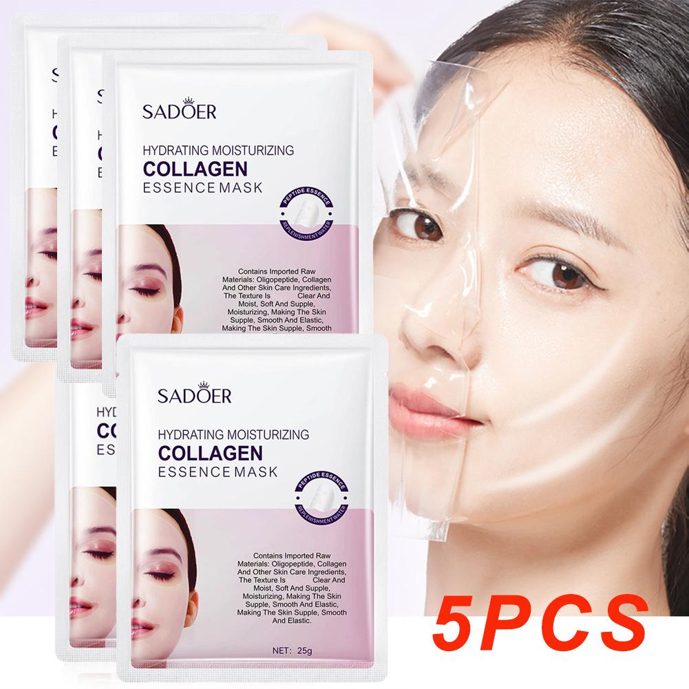 Hyaluronic Acid Collagen Face Mask Skincare Moisturizing Hydrating Facial Masks Sheet Mask Skin Care