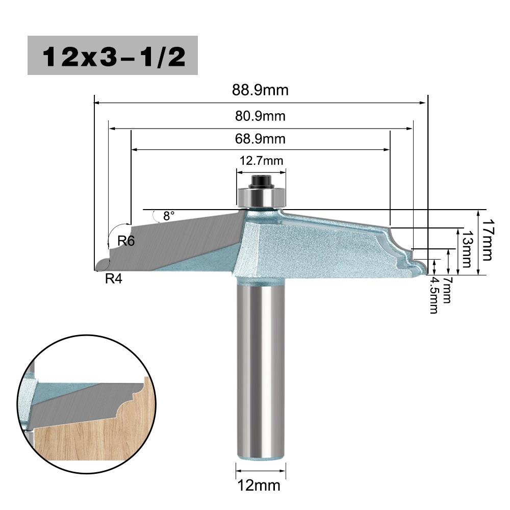 

Боковой нож для линии ковша правой двери Нож для дверной панели Нож для перевернутой R-линии Нож для линии цветов Деревообрабатывающий фрезерный нож Деревообрабатывающий фрезерный нож для дверцы шкафа Side R Door Wire Knife 12 * 3-1/2