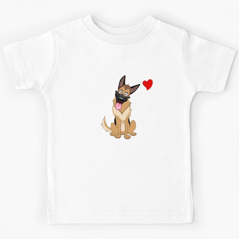 german shepherd funny quote cartoon german shepherd Kids T-Shirt 150