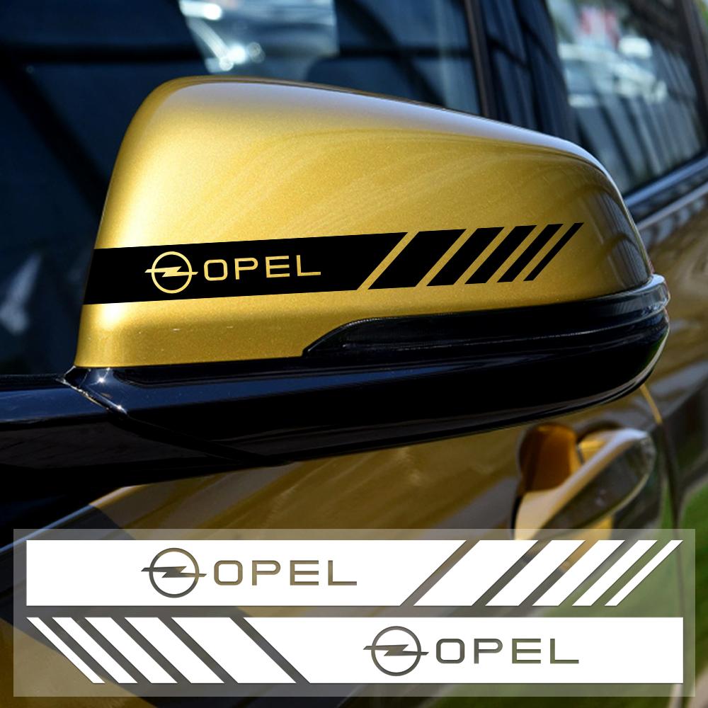 2pcs Car Vinyl Stripe Side Rearview Mirror Sticker Decal For Opel Insignia Astra Antara Meriva Zafira H G Corsa Car Accessories