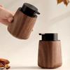 300ml Walnut Grain Press Type Foaming Bottle Shower Gel Shampoo Foam Bottle Luxury Foam Hand Sanitizer Bottle Soap Dispenser