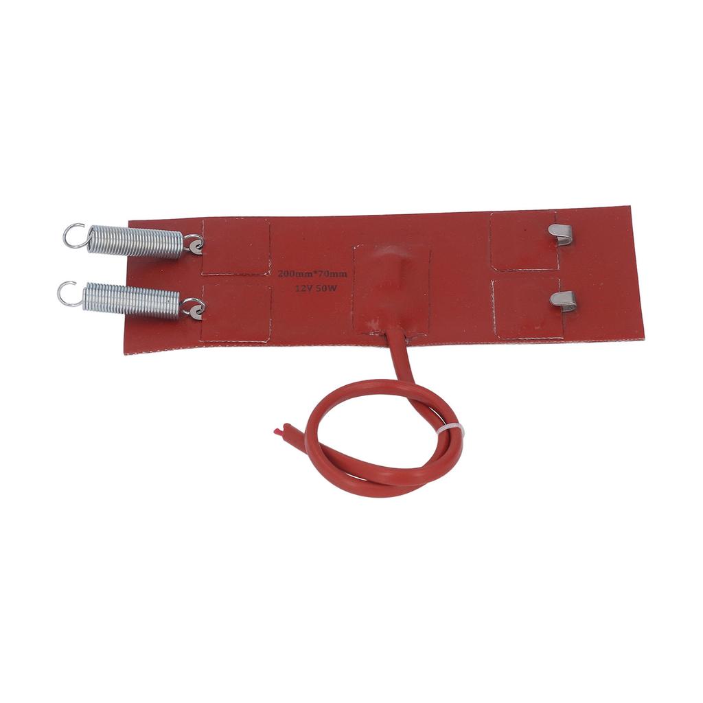 Engine Oil Silicone Heater Pad Flame Retardant Universal Waterproof Great Insulation Oil Pan Heater Pad 50W DC12V