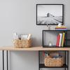 Fan-shaped Water Hyacinth Woven Storage Basket