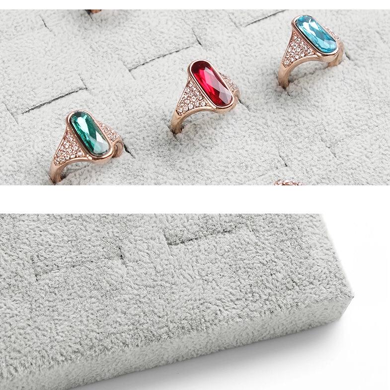 Premium Velvet 50-Position Ring and Earring Display Stand