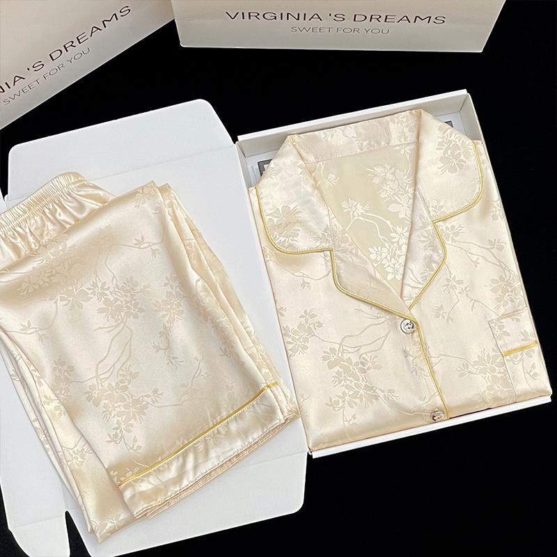 Simple Light Luxury Summer Short-Sleeved Trousers Women'S Chinese Loose And Comfortable Loungewear Set