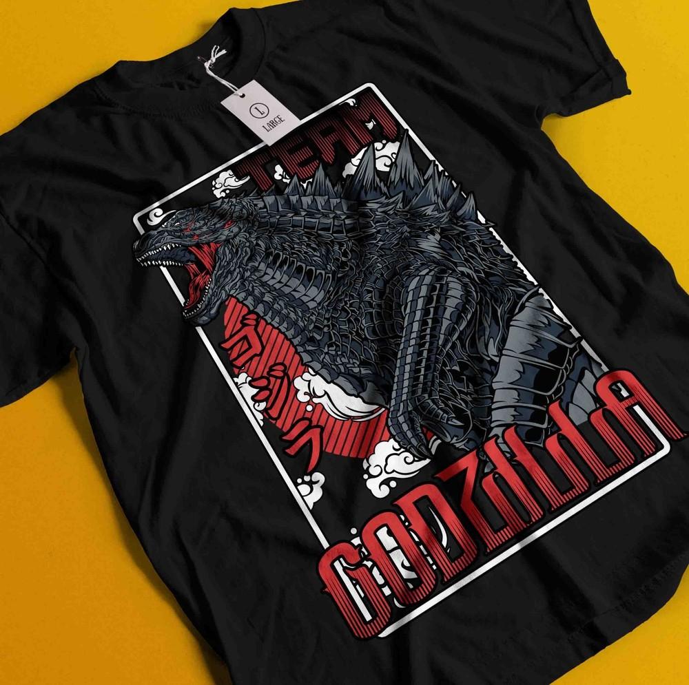 

Kaiju Tokyo Monster T-Shirt Japanese Giant Lizard Anime Shirt Graphic Tee Unisex M