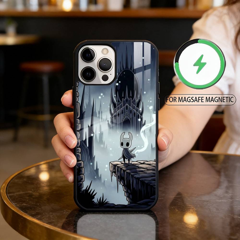 Game H-Hollow Knight Phone Case For iPhone17,16,15,14,13,12,11 Plus,Pro Max Magnetic For Magsafe Wireless Charging