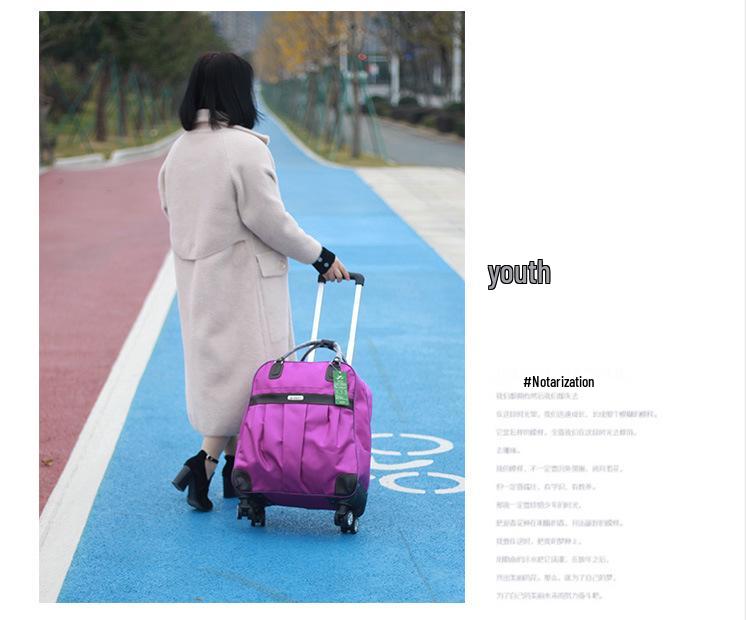 Oxford Universal Faltbarer Reise-Trolley-Tasche - Großes Fassungsvermögen, Unifarbe, Handgepäck für Frauen