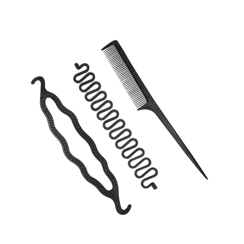 6 Pcs/Set Multiple Magic Hair Braided Tool Women Girl Hair Donut Bun Maker Hairpins Twist Hair Clip Styling Tool Hair Accessory