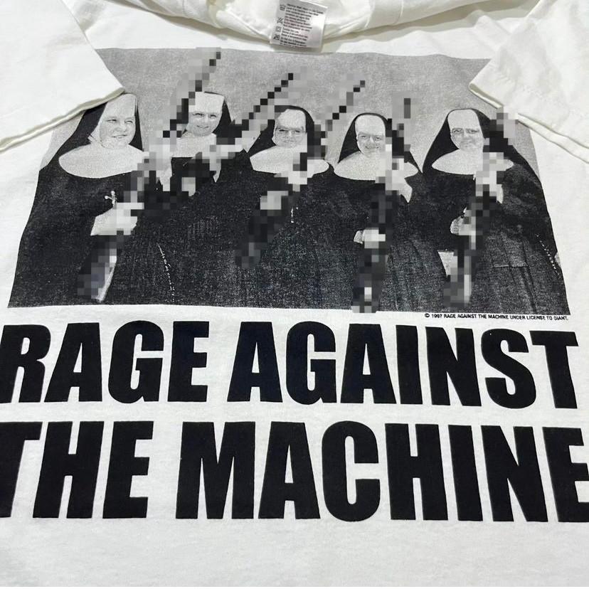 Vintage Rage Against The Machine Nuns With Guns 90s Metal Band (L) Shirt REPRINT Unisex T-Shirt S