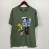 Wolf and Rabbit Nu Pogodi Cartoon Graphic Animation Tshirt Casual Fashion Loose Short Sleeve Cotton Tshirt Summer Man T Shirt