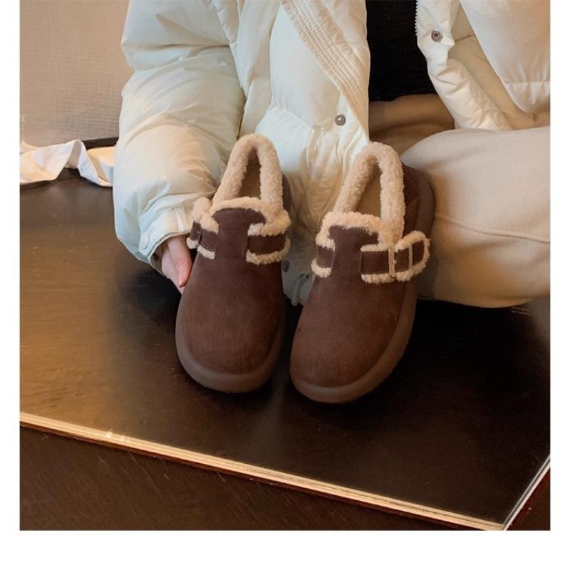 

Women s Plus Size Soft-Sole Height-Enhancing Insulated Winter Boots with Fur Lining for Snowy Terrain Plush-Lined Outdoor Cotton Boots for Sports 40 кофейный