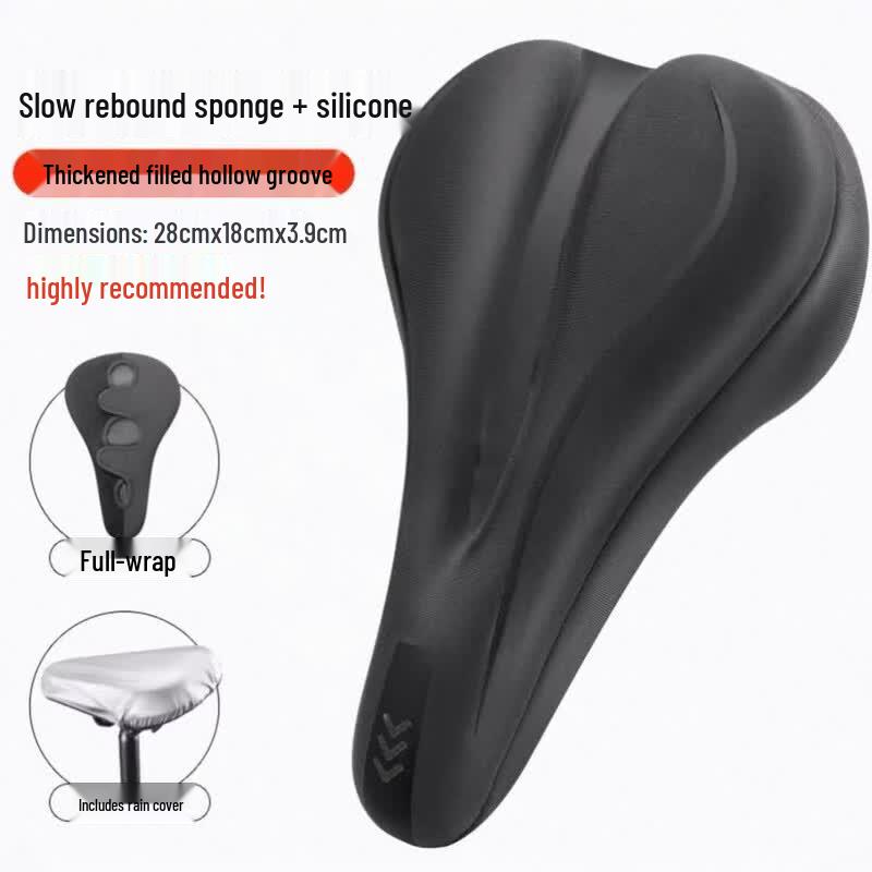 Lishi Waterproof Silicone Bicycle Seat Cover 2-Pack