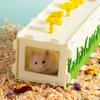 Removable Felt Flower Tunnel Hide Nest Hamster Passage Sugar Glider Hamster Golden Bear Pet Toy Indoor Small Pets Supplies