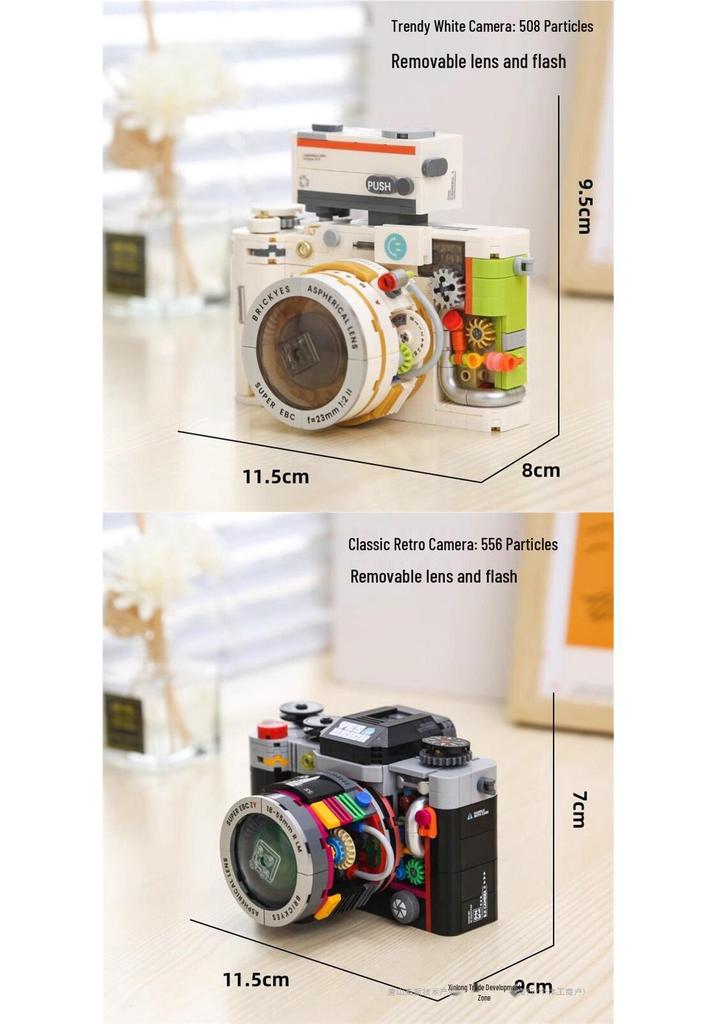 2026 Retro Camera Building Blocks: DSLR Toy for Girls