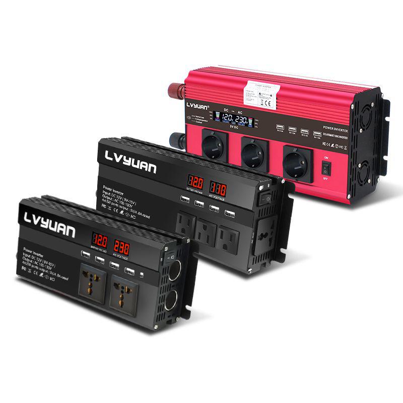Lvyuan 12V/24V To 220V Modified Sine Wave Car Inverter, 500W-4000W Power Strip Style