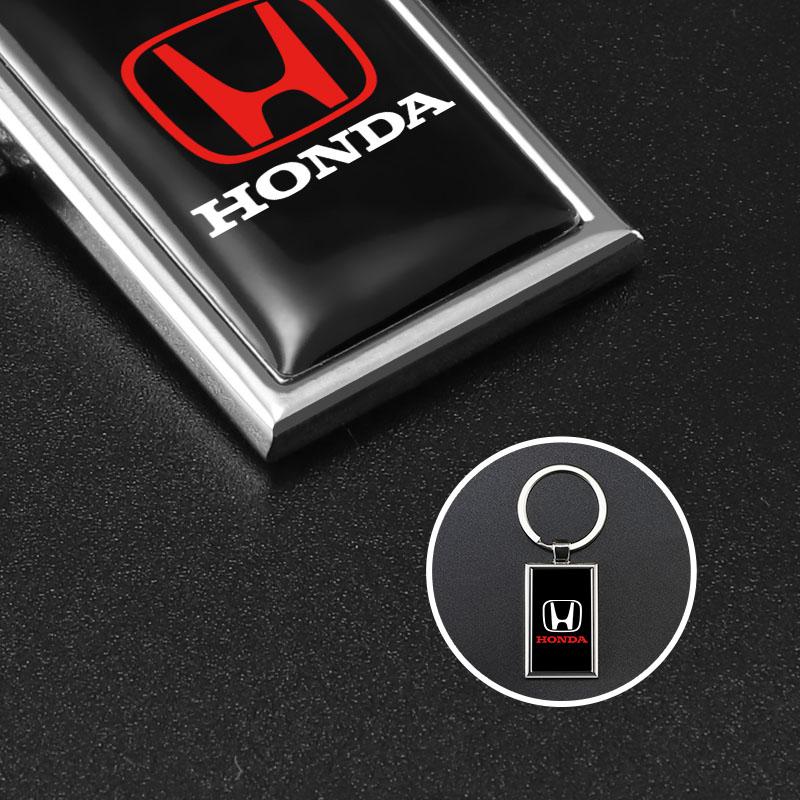 Car Keychain Pendant Honda Keyring Ornaments Auto Accessories For Honda Civic Fit Jazz Accord Pilot CRV Odyssey Passport City BI2