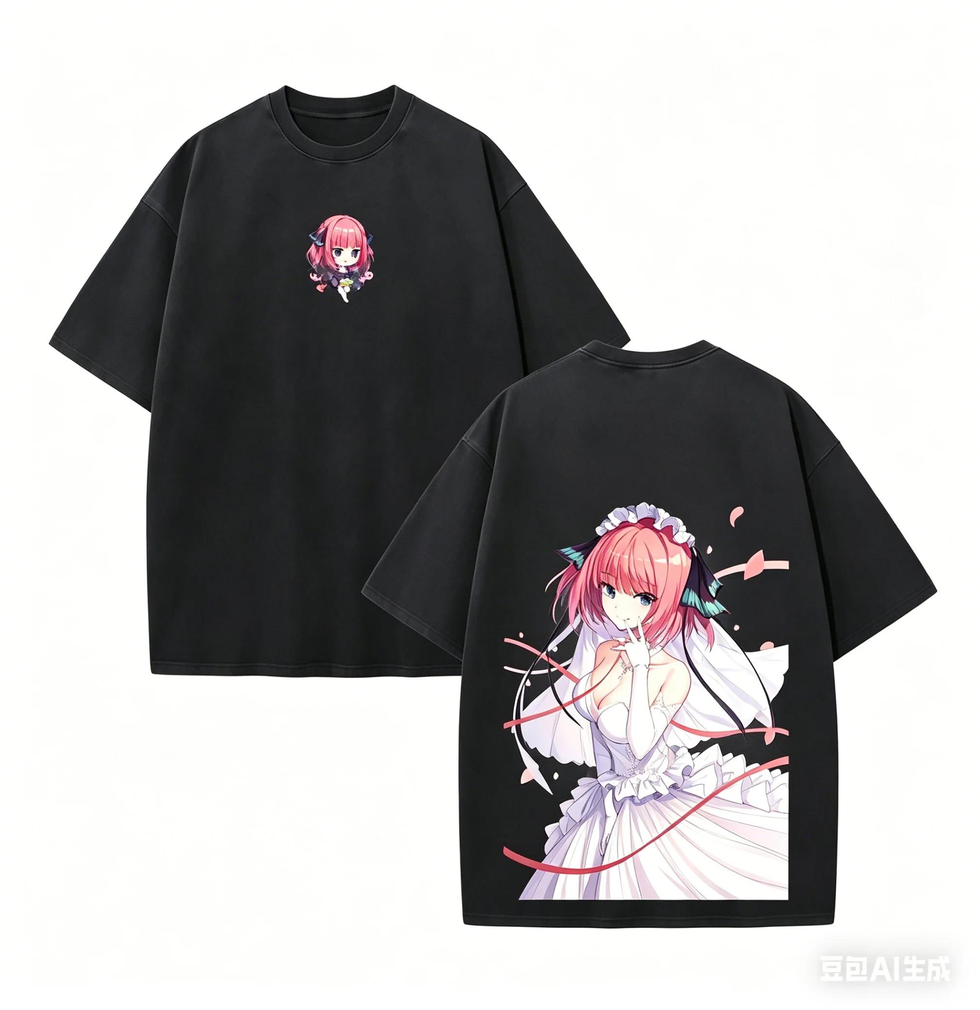 

Date A Live Нино Накано Классическая стираная футболка Для фанатов аниме Ретро Свободный Новый стиль Персонализированная одежда Для всесезонного ношения S
