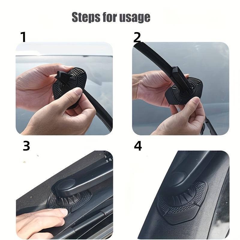 Car Windshield Wiper Arm Hole Protection Cover Silicone Dust Covers Universal Fits All Vehicle Models For Automobile Accessories