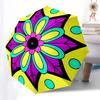 1pc Floral Mandala Design Automatic Umbrella Durable Iron Frame & Plastic Handle, Gift for Family & Friends, Sturdy Construction yy250905178